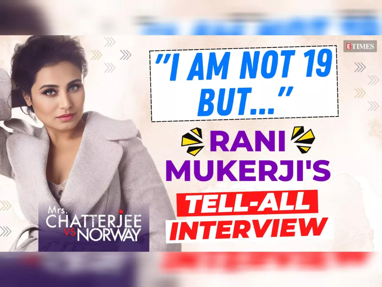 Rani Mukerji: "I am not 19 but..." - Excl