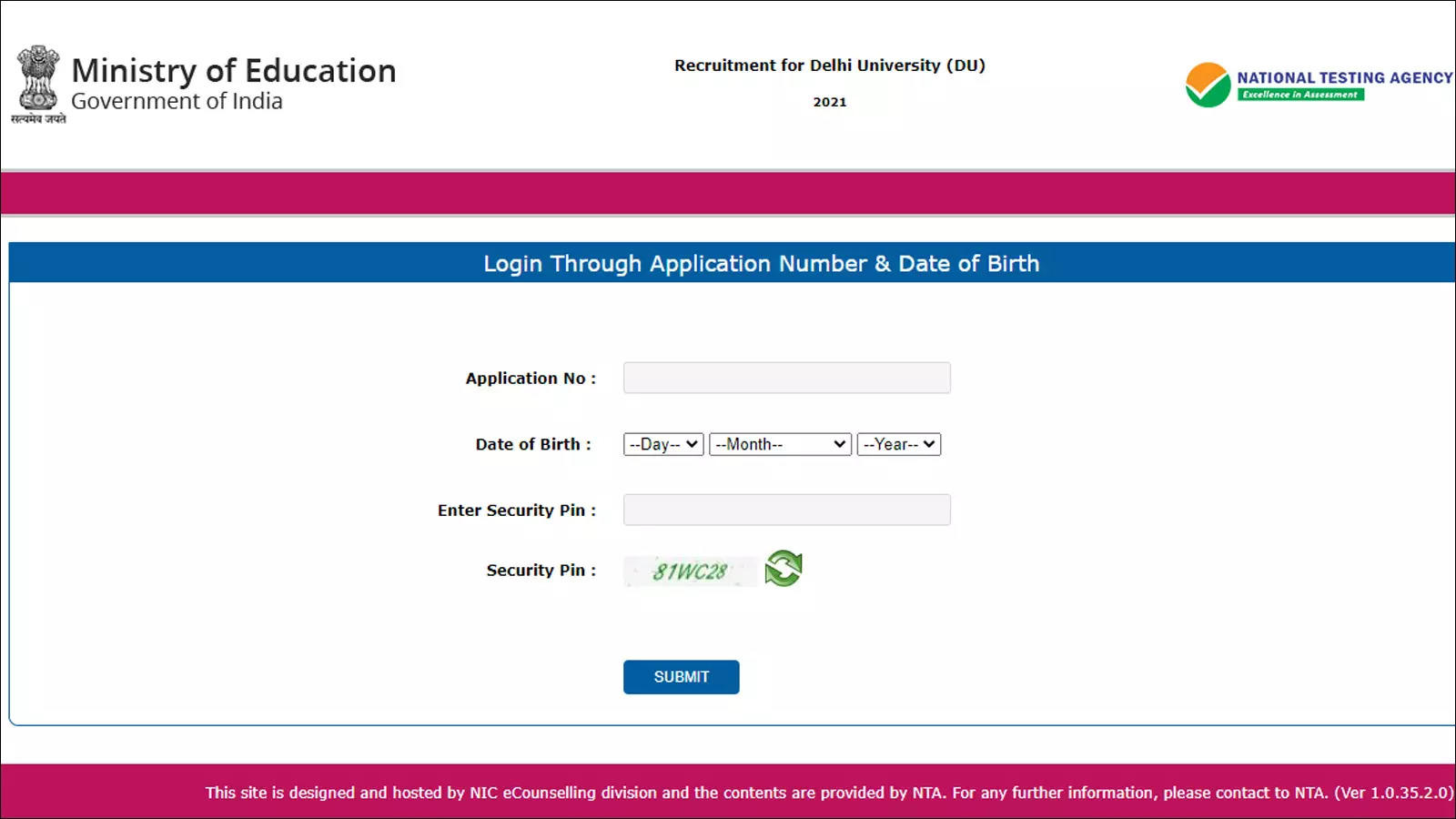 NTA releases admit card for Delhi University non-teaching posts 2021; download here – Times of India