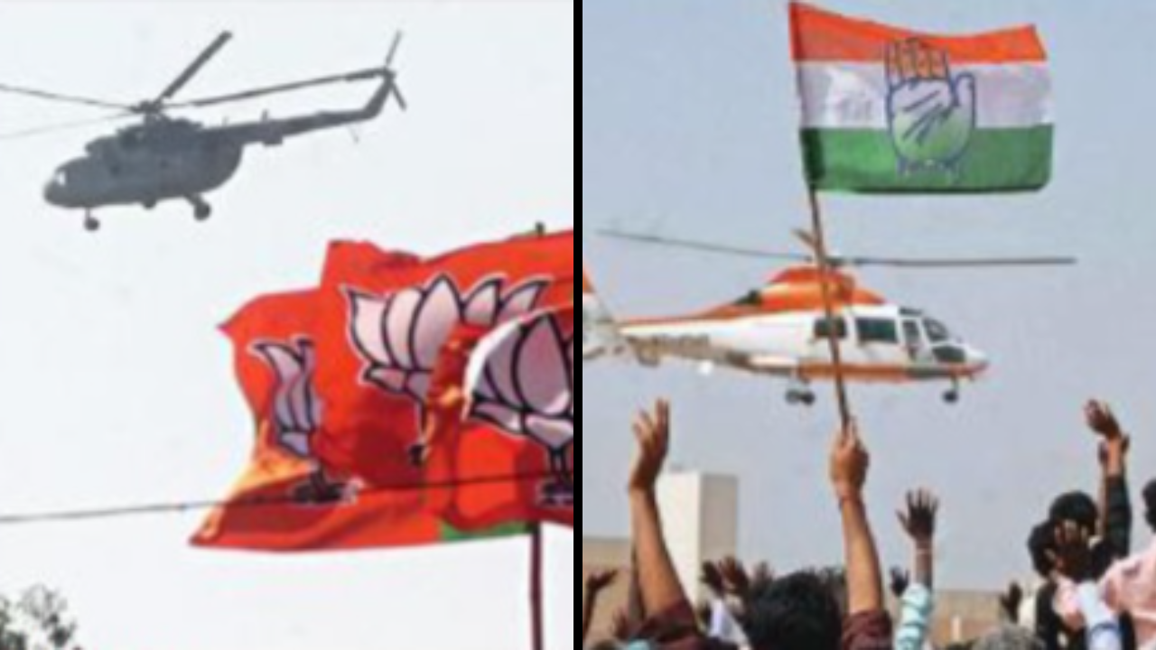 Barnstorming netas set to heli-hop up & down Karnataka