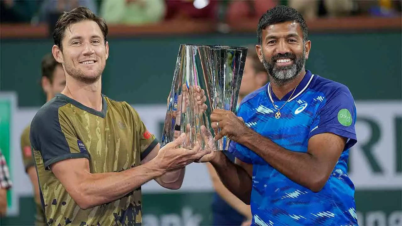 43-year-old Rohan Bopanna becomes oldest Indian Wells champion | Tennis News - Times of India