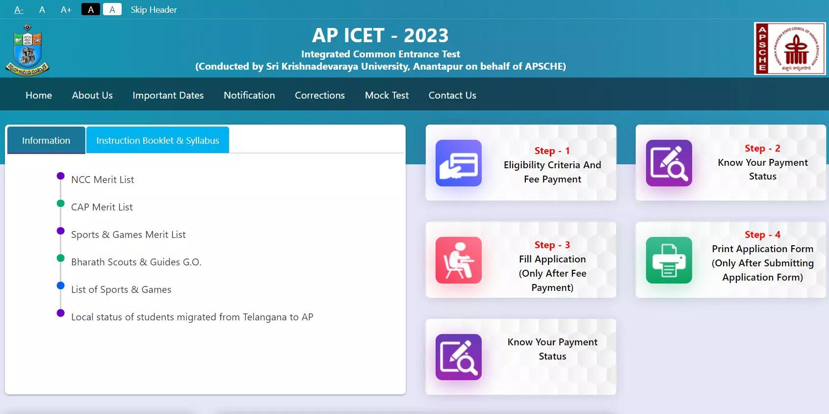 AP ICET 2023 registration begins on cets.apsche.ap.gov.in, application link here – Times of India