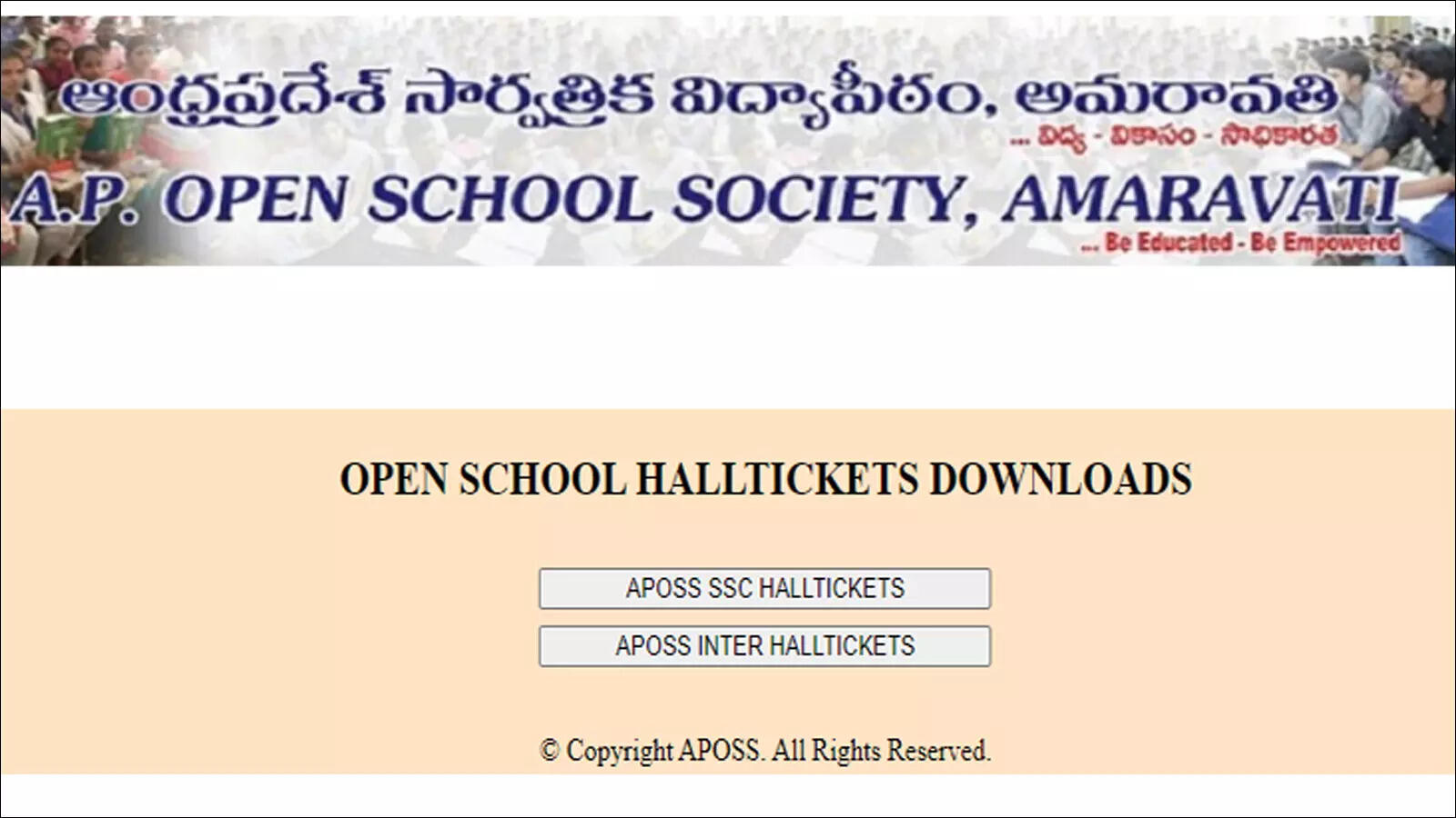 APOSS Admit Card 2023: AP Open Inter, SSC exam admit card released on apopenschool.ap.gov.in; direct link – Times of India