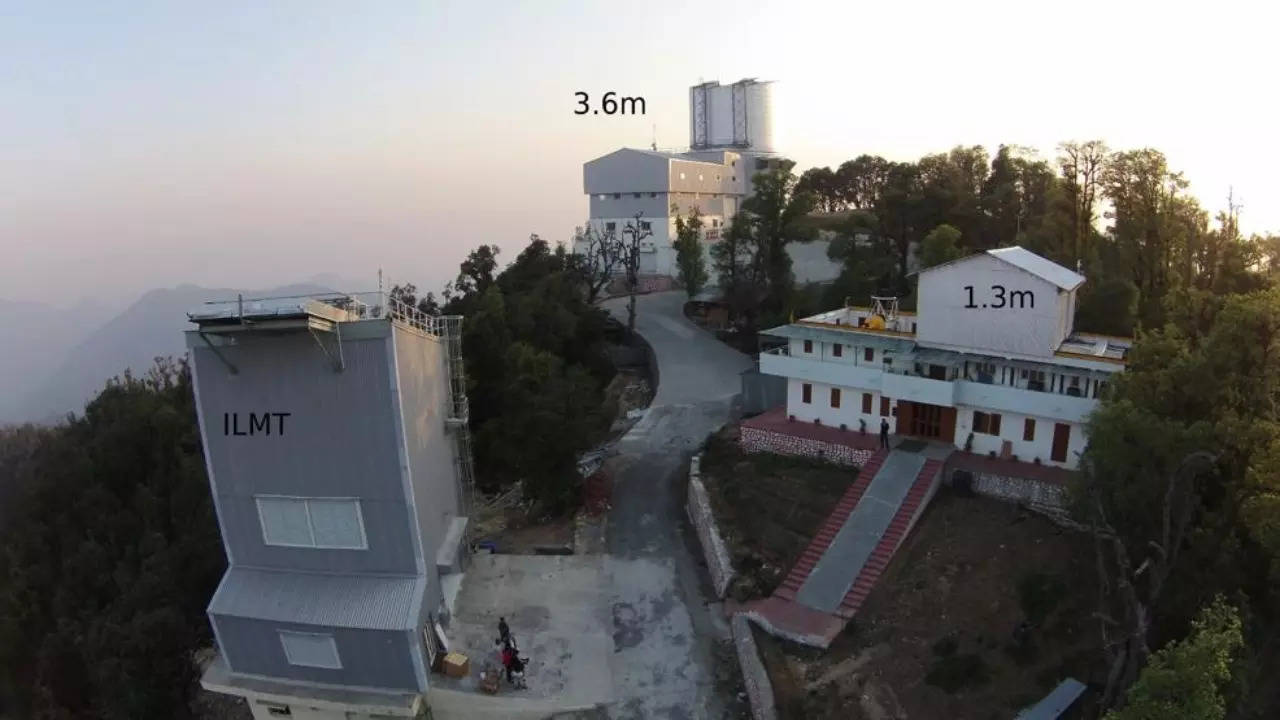 A panoramic view of the Devasthal Observatory campus of ARIES at Nainital