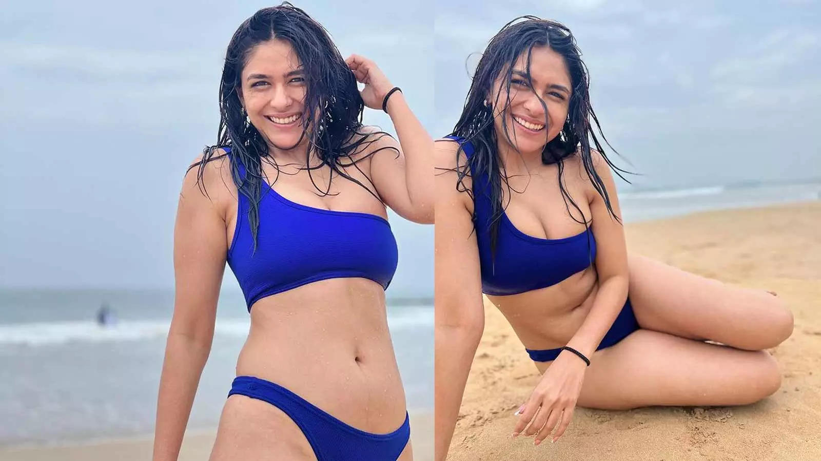 Mrunal Thakur Bikini Photo, Images, Pictures, Video Mrunal Thakur shares bikini photos from her beach vacation; fans say This is not our Sita  image image