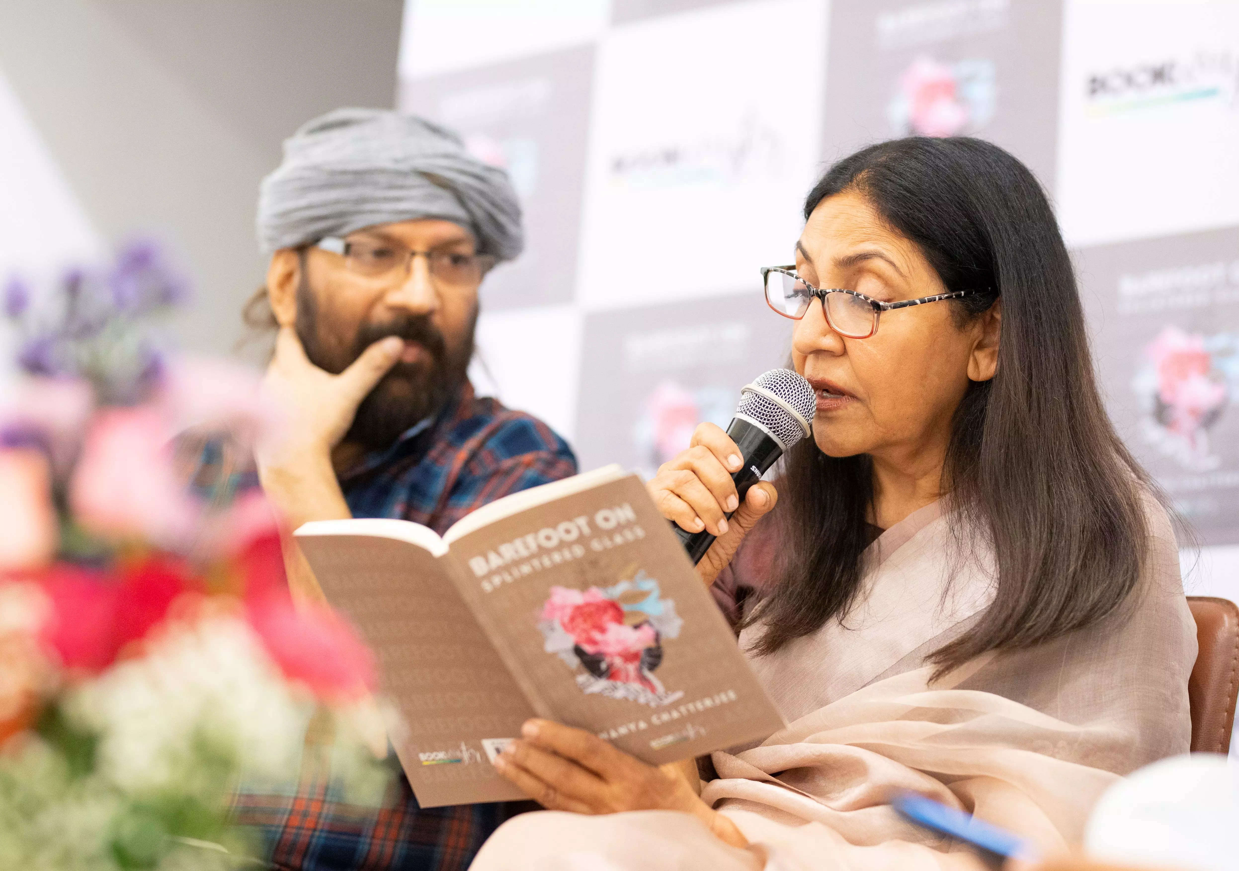 Deepti Naval made an appearance at a book launch in Kolkata
