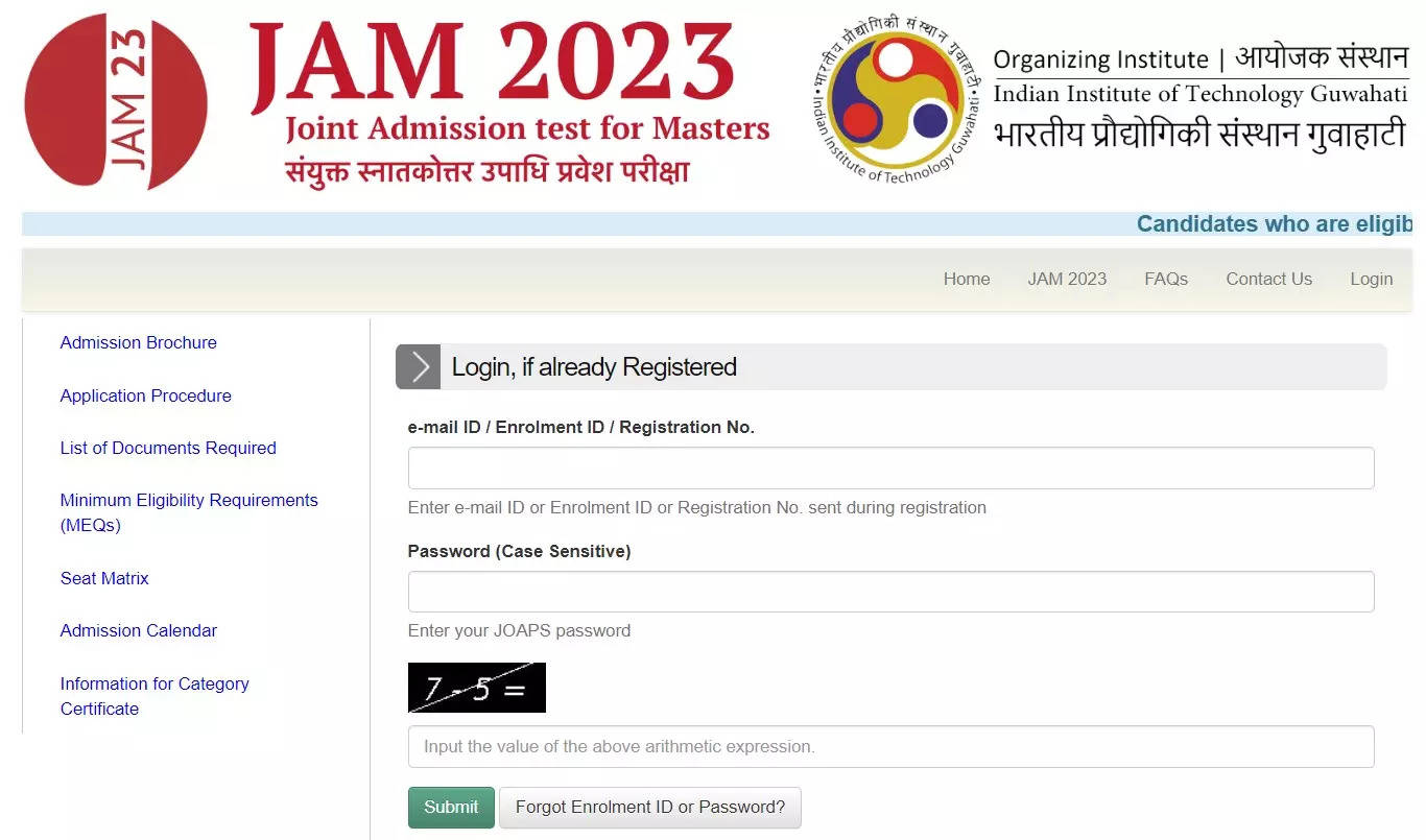 IIT JAM Counselling 2023 registration begins on jam.iitg.ac.in, apply here – Times of India