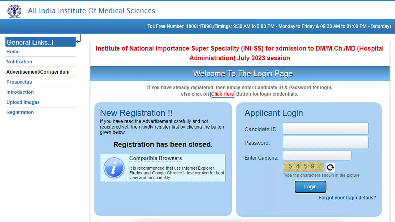 AIIMS INI SS admit card 2023 releases today on aiimsexams.ac.in; direct link – Times of India