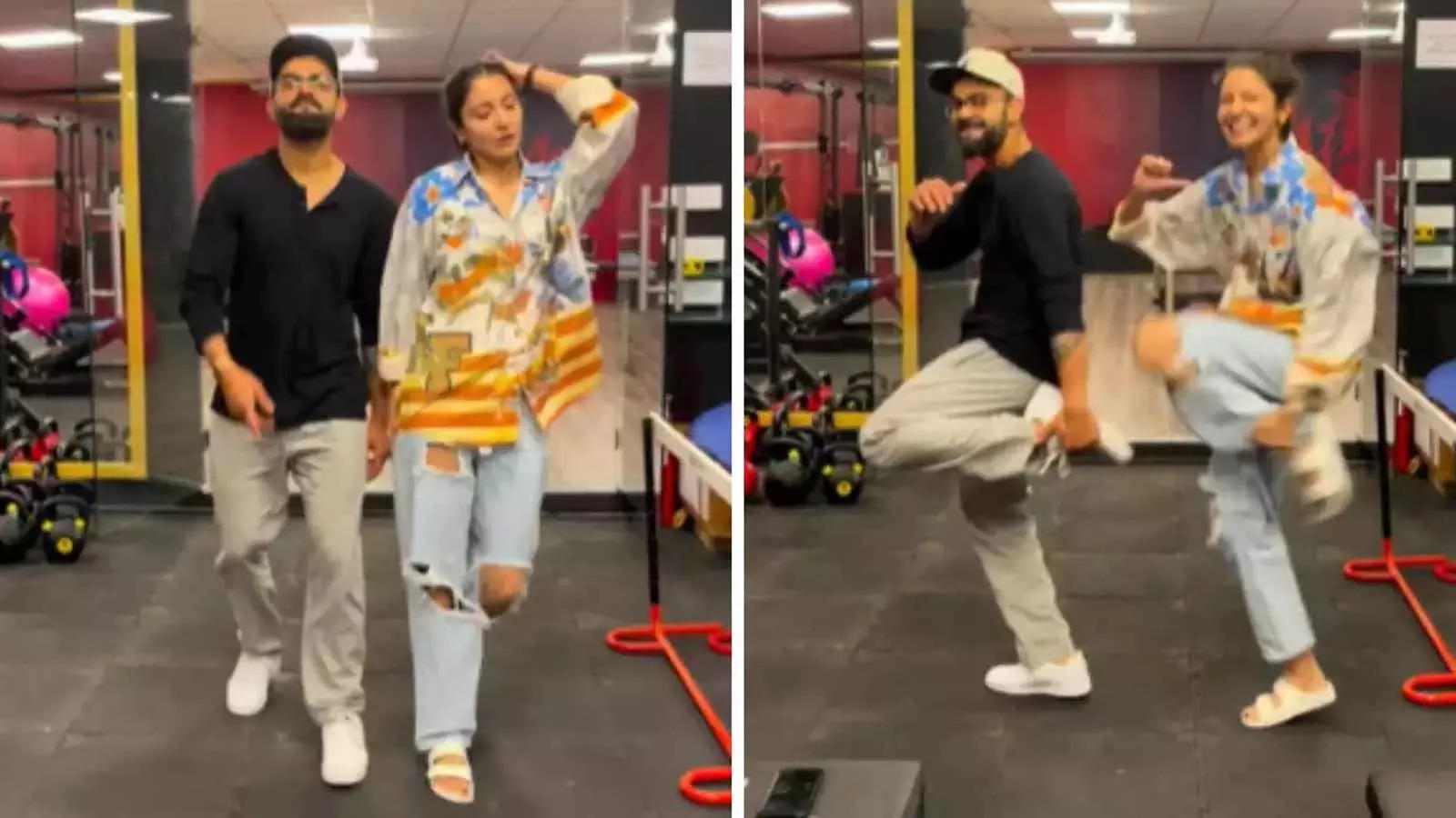 Watch]: Virat Kohli and Anushka Sharma spotted 'twinning' in