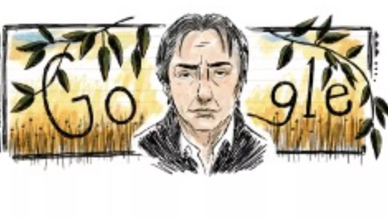 Google celebrates English actor Alan Rickman with a doodle - Times of ...