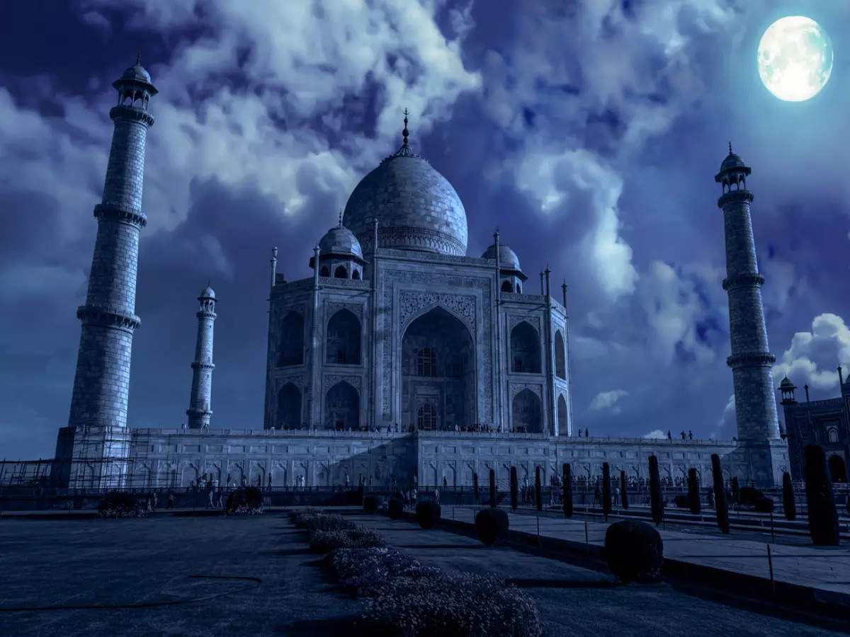 Taj Mahal at night is a sight to behold