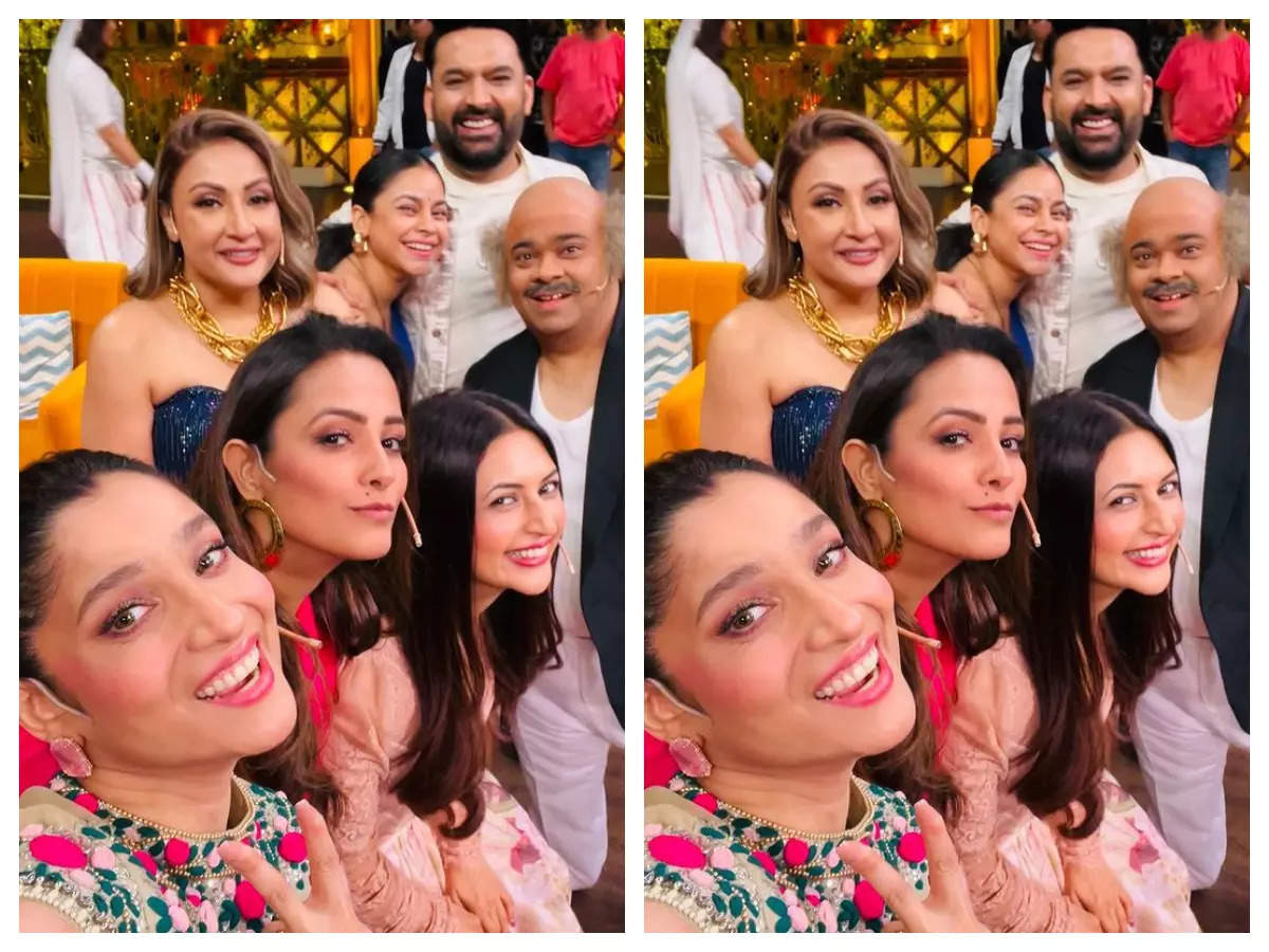 TKSS: Kapil Sharma shoots an episode with Ankita Lokhande, Divyanka Tripathi and others; calls them ‘queens of TV’