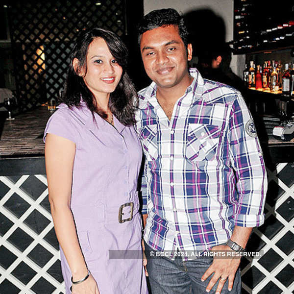 Zina and Arul during a bash organised by Rohit Barker held in