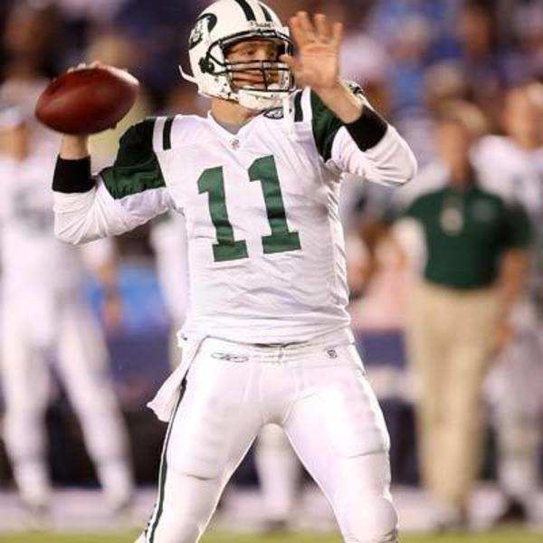 Luis Castillo #93 of the San Diego Chargers reacts after a sack on  quarterback Brett Favre #4 of the New York Jets on September 22, 2008 at  Qualcomm Stadium in San Diego - Photogallery