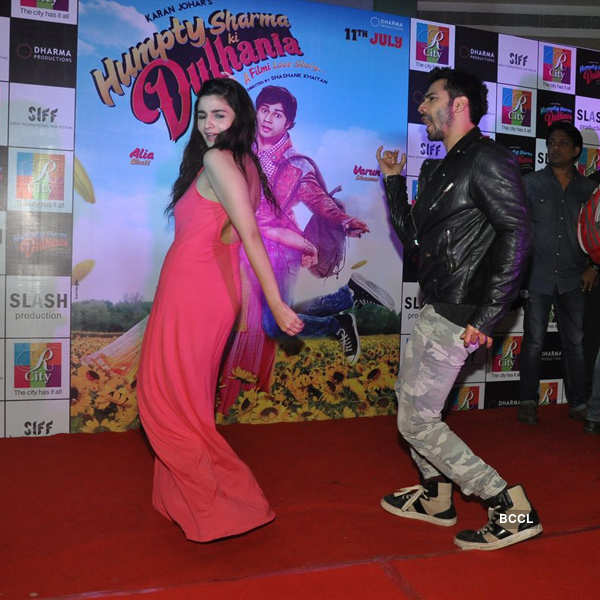 Alia Bhatt and Varun Dhawan dance during the promotion of Humpty