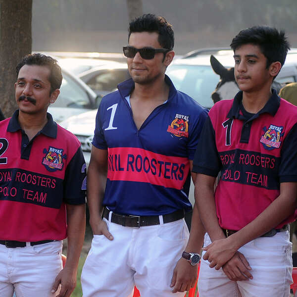 Randeep Hooda With His Team Royal Roosters During The Zoom Communications Cavalry Gold Cup 14 Held In Delhi Photogallery