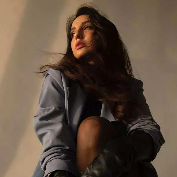 Nora Fatehi turns Sexy Boss Lady in black leather shorts, crop