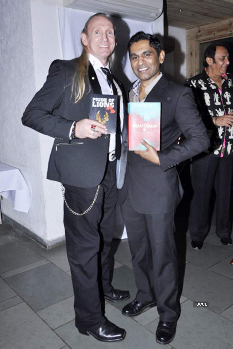 Shantaram' aka Gregory David Roberts with his stunning wife during Vinod  Nair's bash, held in his honour at Le Sutra in Mumbai.