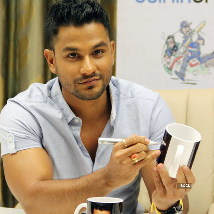 Kunal Khemu Signs His Autograph During An Event Held To Celebrate 100 Years Of Indian Cinema In Mumbai On May 3 2013