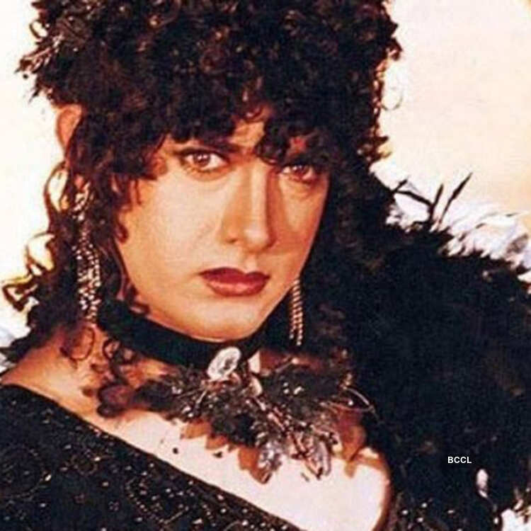 Aamir Khan: Aamir Khan with his look of a woman dancer in the film Baazi  sure gave a lot of item babes of the time a run for their money!