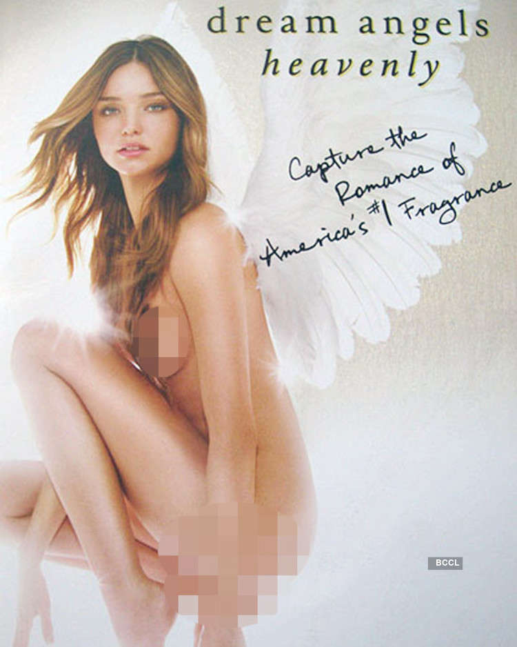 750px x 938px - Supermodel Miranda Kerr poses naked in this ad for a fragrance by  Victoria's Secret