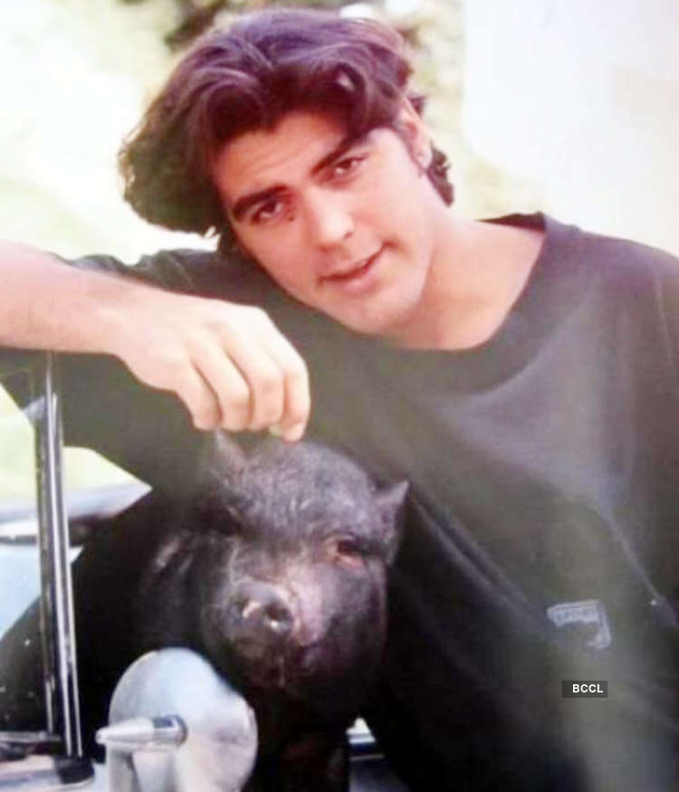 George clooney pig fashion