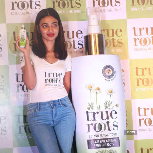Radhika Apte unveils True Roots Botanical Hair Tonic in Mumbai -  Photogallery