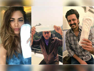Padman Challenge: Riteish Deshmukh, Esha Gupta and Jackie Shroff join the  #PadmanChallengePadman Challenge: Riteish Deshmukh, Esha Gupta and Jackie  Shroff join the #PadmanChallenge
