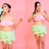 ​An edible outfit with cotton candy