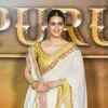 Article image for: Kriti Sanon looks breathtaking in a 24-carat gold printed saree at the trailer launch of Adipurush