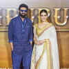 Article image for: Kriti Sanon looks breathtaking in a 24-carat gold printed saree at the trailer launch of Adipurush