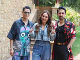 Sonakshi Sinha, Vijay Varma and Gulshan Devaiah promote 'Dahaad' in style