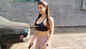 Giorgia Andriani flaunts her toned physique and post workout glow in athleisure