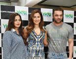 Sohail Khan and Alvira Khan Agnihotri attend the launch of Yasmin Karachiwala’s pilates studio