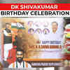 Article image for: Watch: DK <i class="tbold">Shivkumar</i> supporters gather with cake and posters to celebrate his birthday
