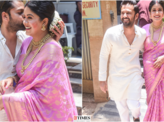 Ishita Dutta flaunts pregnancy glow at her baby shower with husband Vatsal Sheth, see pictures