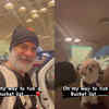 When his furry friend came to see him off