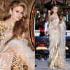 Natasha's stunning sari-gown look