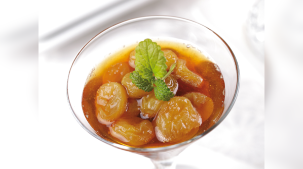 Soaked Raisins and Kesar