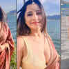 Article image for: <i class="tbold">kate sharma</i> oozes glamour in this beautiful saree with a plunging neckline blouse