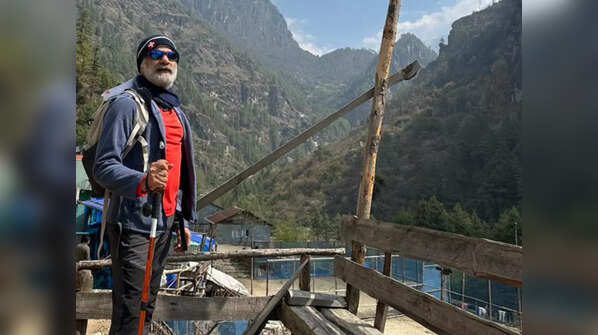 Trekking on his bucket list