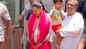 Mom-to-be Shloka Mehta flaunts her baby bump as she visits Siddhivinayak Temple with father-in-law Mukesh Ambani