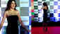 Nikki Tamboli papped ADJUSTING her body-hugging black dress at 'Jogira Sara Ra Ra' screening