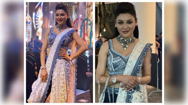 Ravishing in dhoti saree