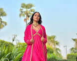 Hina Khan's ethnic fashion game hits a new high in a magnetic pink outfit, see pictures