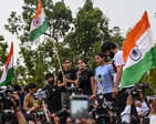 In pictures: Sangeeta Phogat, Sakshi Malik, Bajrang Punia and Vinesh Phogat, wrestlers' protest continue 