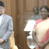 Article image for: <i class="tbold">president droupadi murmu</i> meets Nepal PM Pushpa Dahal