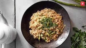 Watch: How to make Brown Rice and Quinoa Pista Risotto