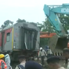 Odisha: Restoration work is underway at the site of Balasore train accident as wreckage and mangled coaches of derailed trains are being moved away from the track.