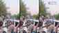 Fans gather in large at the 'Lal Salaam' shooting spot to meet Rajinikanth