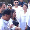 Mouli Ganguly spotted at the funeral